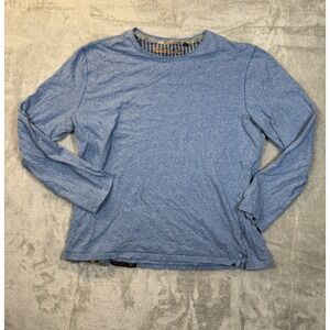 Robert Graham Classic Fit Lightweight Crew Neck Blue Long Sweater Men's 2XL